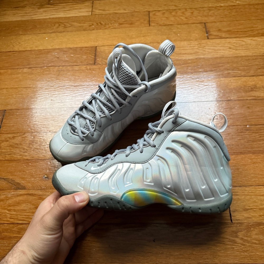 Nike Air Foamposite One Light Smoke Grey (GS) - Picture 3 of 8